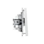 ARTGALLERY 1-клавишный ВЫКЛЮЧАТЕЛЬ с подсветкой, 10АХ, механизм, быстрозажим. клем., БЕЛЫЙ