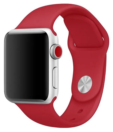 Ремешок Gurdini Спортивный для Apple Watch 42 / 44 mm Красный