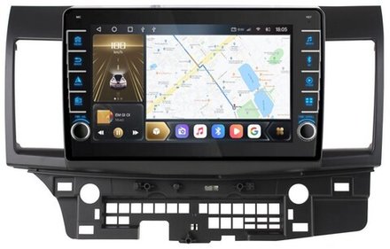 Магнитола для Mitsubishi Lancer X 2007-2016 - Carmedia OL-1632 (крутилки) QLed, Android 10, ТОП процессор, CarPlay, SIM-слот