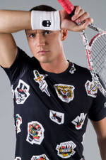 Мужская теннисная футболка  HYDROGEN TATTOO TECH  (T00504-007)