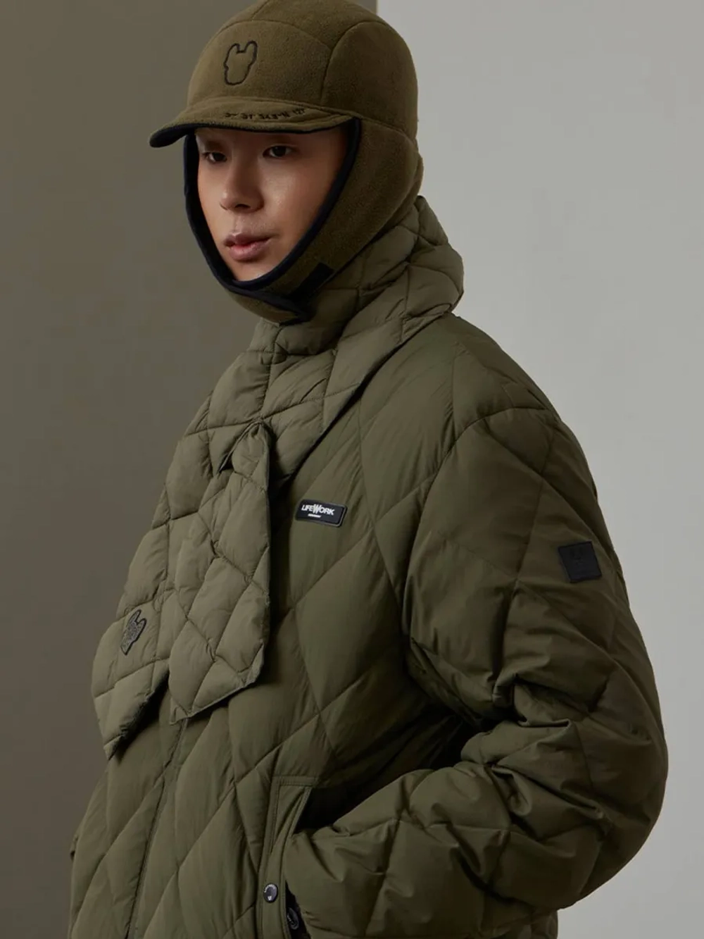 Двустороння шапка-траппер