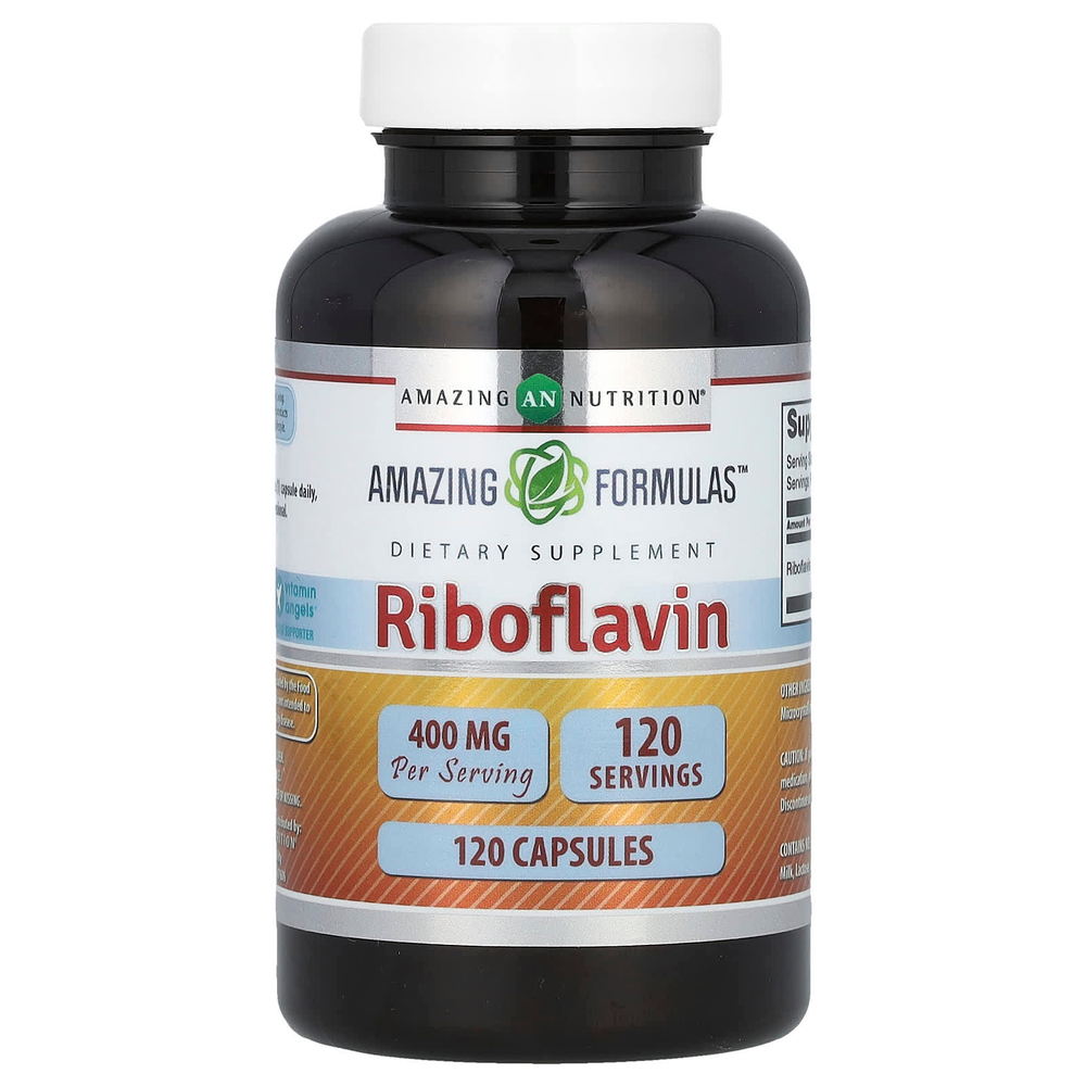 Amazing Nutrition, Рибофлавин, 400 мг, 120 капсул