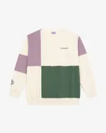 Толстовка Ymkashix HTF бежевый/зеленый/лиловый