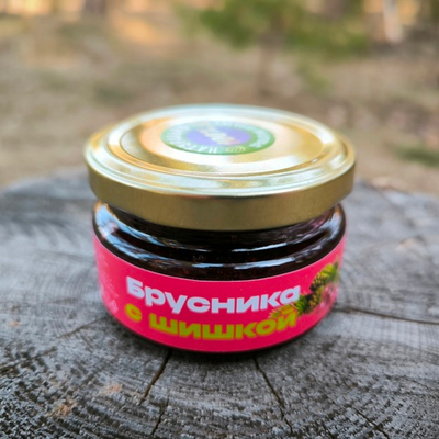 Десерт "Брусника с шишкой", 120 г