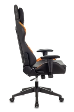 Кресло игровое Zombie VIKING 5 AERO черный/оранжевый эко.кожа с подголов. крестов. пластик