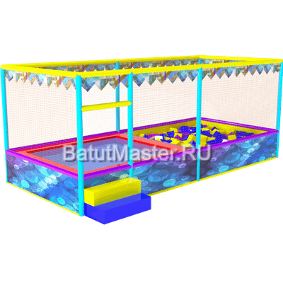 Батутная арена "Голограмма" 5x2,5x2,7 м