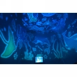 Диско-шар «Fantasy - Зайка» (в комплекте 6 картинок) 13*14 см, 5 реж, батарейки 4хАAА, USB, RGB (220V)