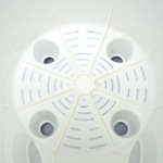 Горшок цветочный Sand 15,8л d320мм c дренажной вставкой, на колесиках, утренний туман