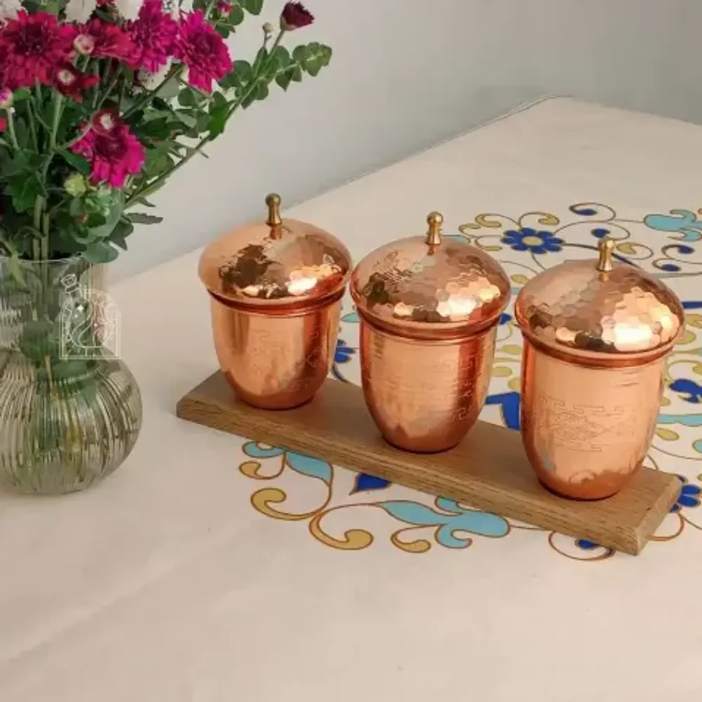 Медный набор для специй 3 шт Exirmes 30220287 Иран Медный набор для специй 3 шт Exirmes 30220287 Иран