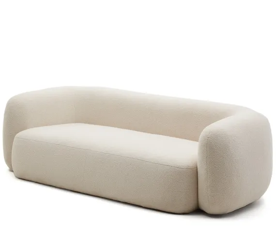 Трехместный диван Martina, 240 см, белое букле