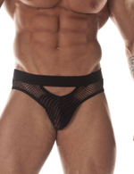 Сексуальные полупрозрачные трусы-слипы с сетчатыми вставками