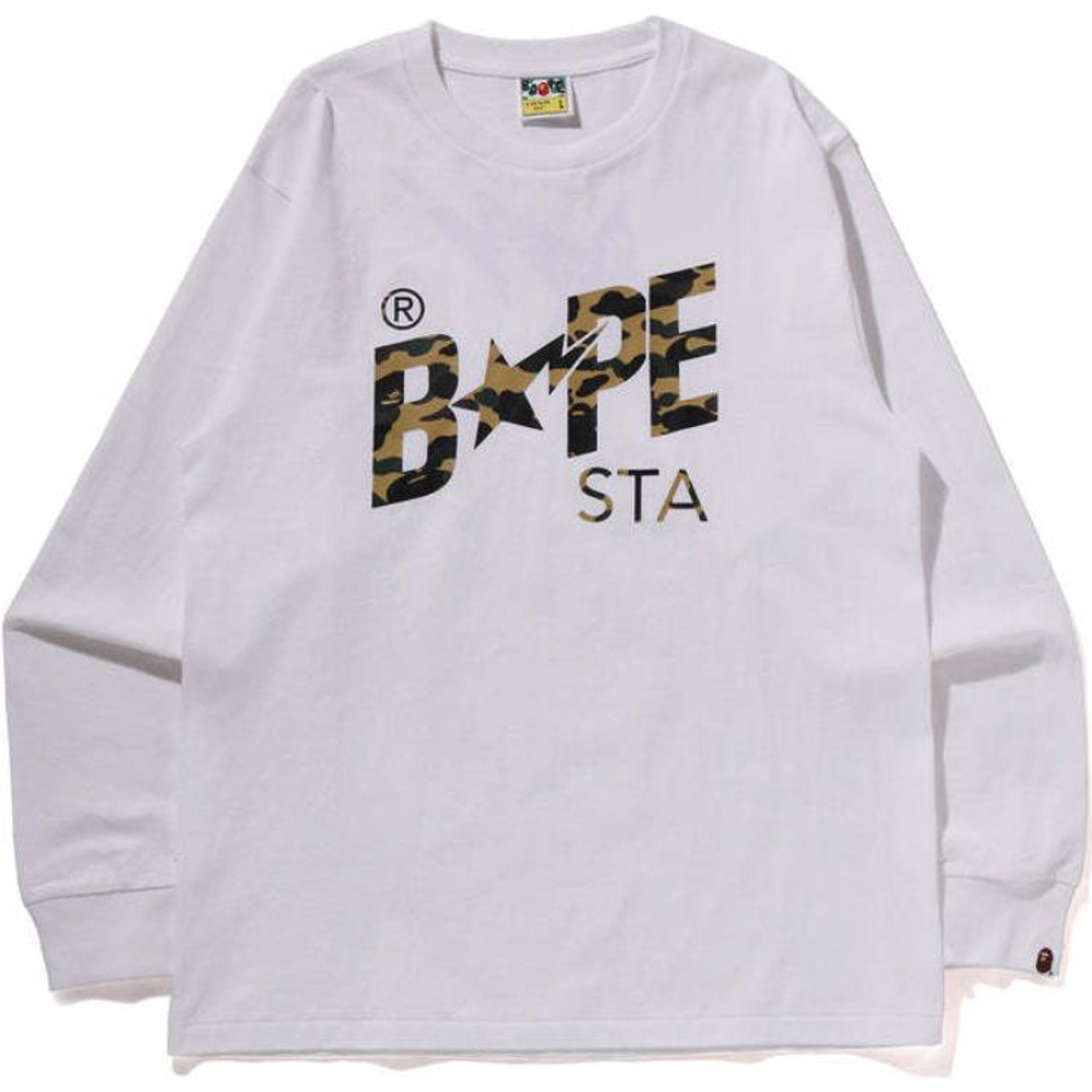 A Bathing Ape 1st Camo Sta L S Tee