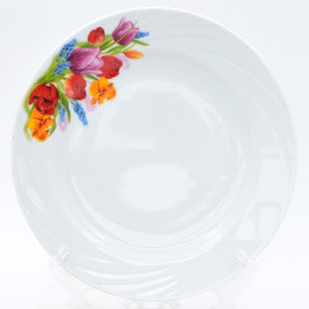 Тарелка мелкая "МАЙСКИЙ БУКЕТ (Голубка)" 20 см, Беларусь.