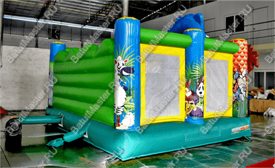 Коммерческий надувной батут "Зверинец" 4,5*4,5*3 м