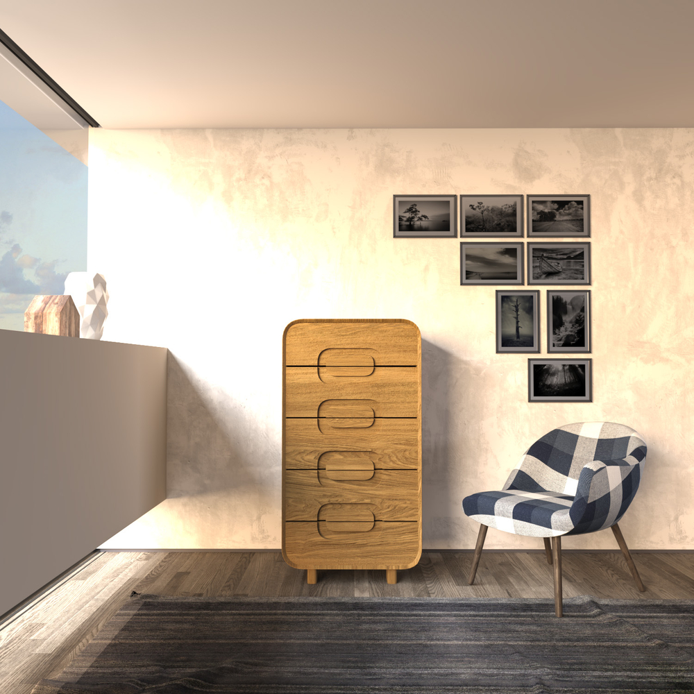 Комод из массива дуба Deo-5