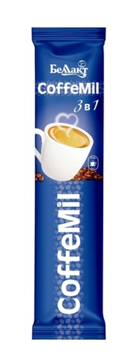 Напиток быстрорастворимый "CoffeMil" Кофе с молоком 14г. Беллакт