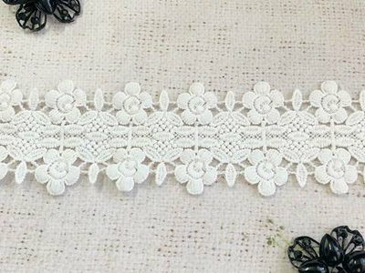 Кружево матовое плетеное, ш. 6 см, молочный