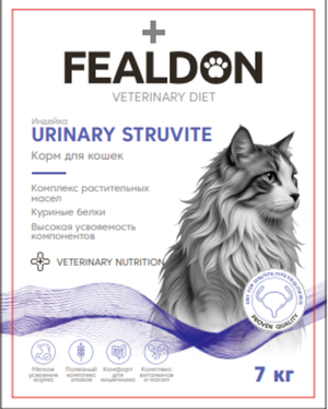 Сухой корм для кошек Fealdon URINARY STRUVITE