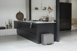 Brabantia Контейнер для мусора Bo 3х11л с сегрегацией, платина
