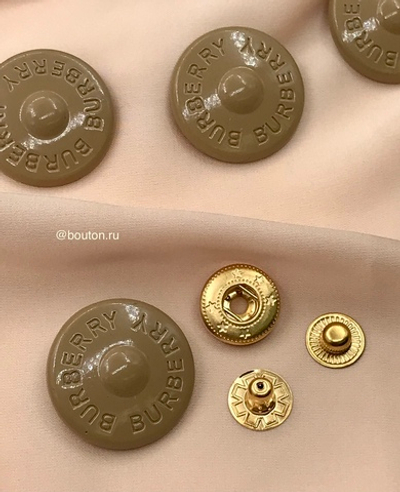 Установочные Кнопки БАРБ. бежевые / комплект с шляпкой и кнопками