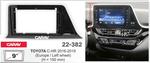 Комплект рамки с разъёмами 9"+can Toyota C-HR 2018-2022 лев.руль (вместо 230х130мм)150мм - Car-Smart 9549LF2