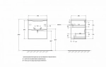 Тумба с раковиной BelBagno MARINO-CER-MINI-500-2C-SO-RR-P Rovere Rustico