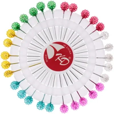 Булавки портновские 30шт «Favorite Hous», глянцевые цветочки, 5,5см