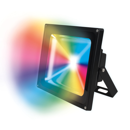 ULF-S01-20W/RGB/RC IP65 110-240В Прожектор светодиодный с пультом ДУ. Мультиколор. Корпус серый. Упаковка картон. TM Uniel.