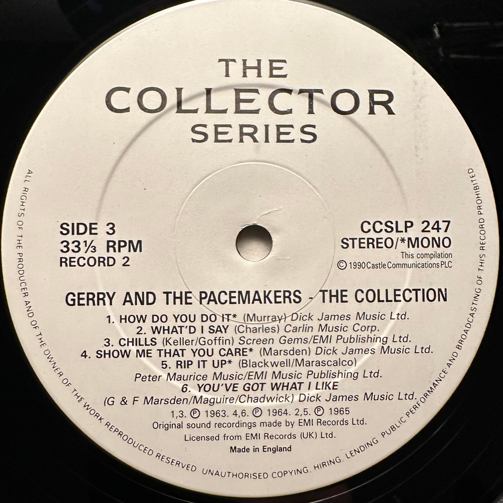 Gerry & The Pacemakers - The Collection 2LP (Англия 1990г.)