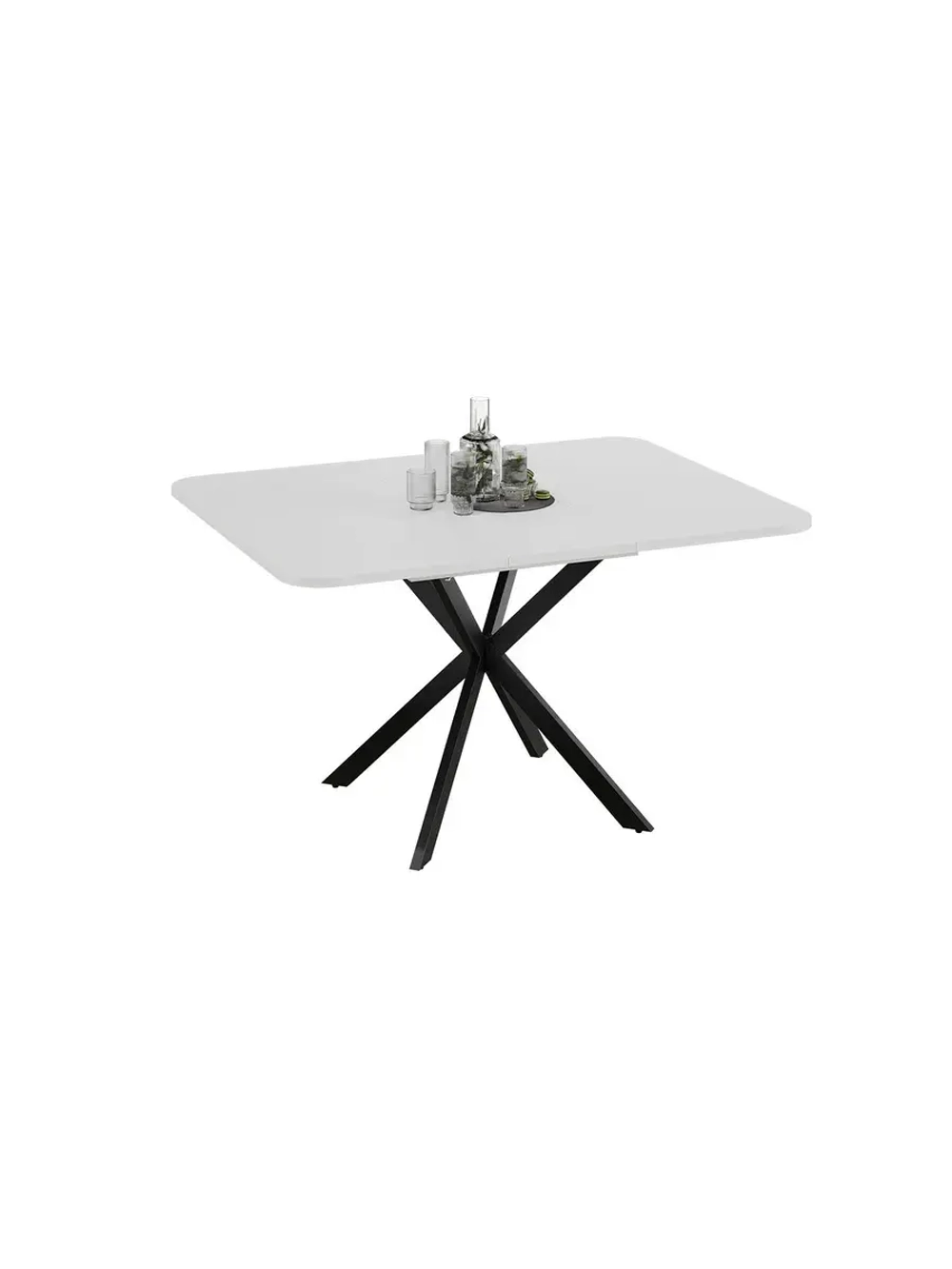 Стол кухонный Черный муар 100(131)х100х75 см