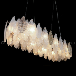 Люстра Cloyd SENEGAL-B C10 / шир. 99 см - с золотыми листьями - золото (арт.11173)