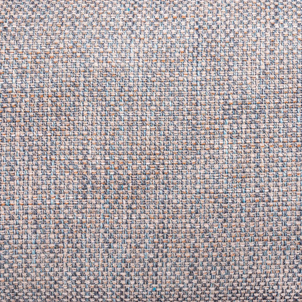 Стул полубарный Rich рогожка бежево-голубая с ножками цвета орех