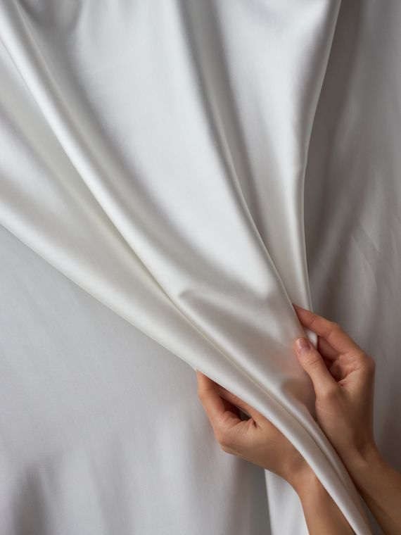 Шелк вискозный стрейч, арт.15308, Китай, айвори