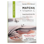 California Gold Nutrition, Matcha Road, матча с витамином С, питахайя, 10 шт.