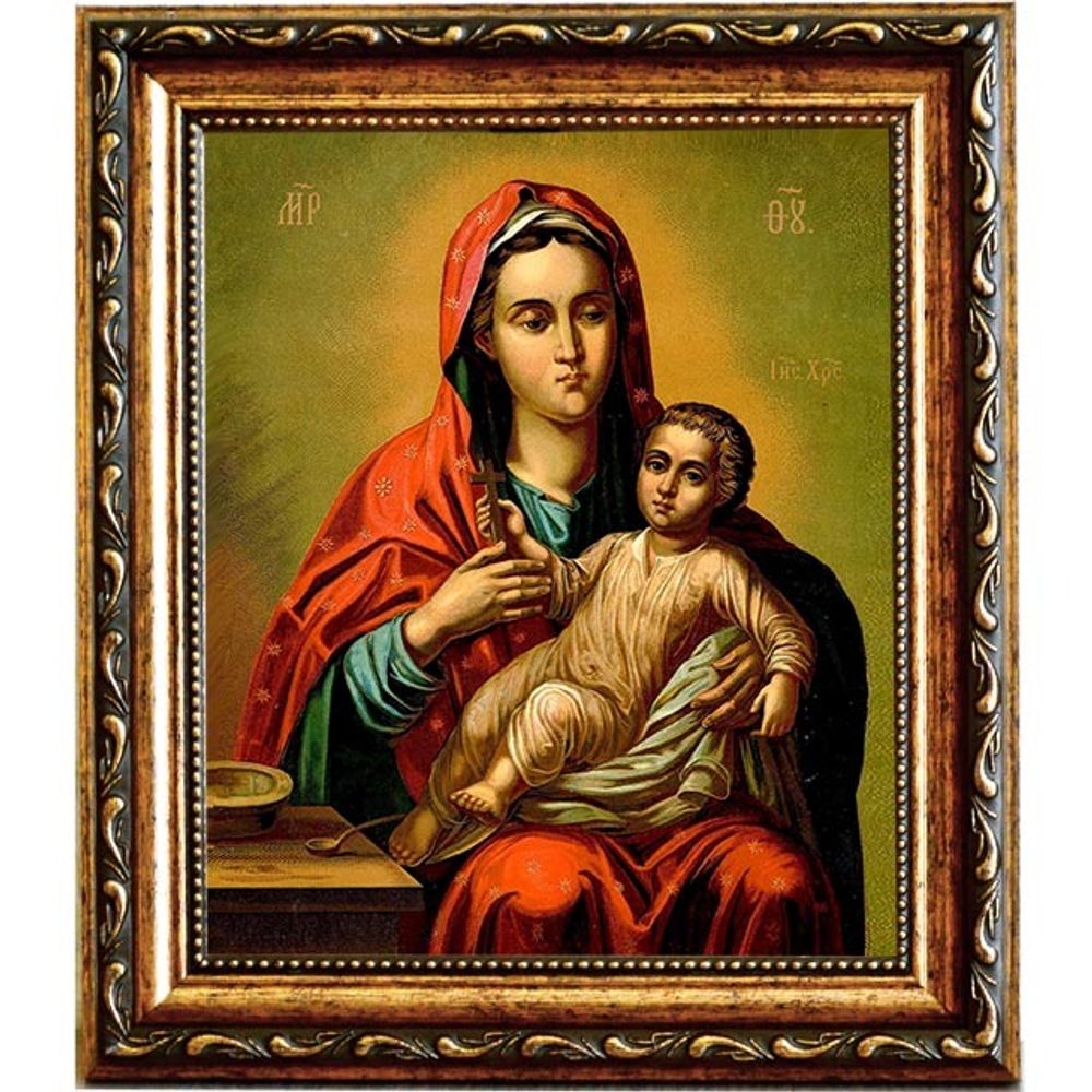 Козельщанская икона Божьей Матери на холсте.