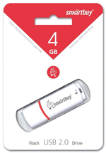 Флеш-накопитель 4 Gb Smartbuy Crown White