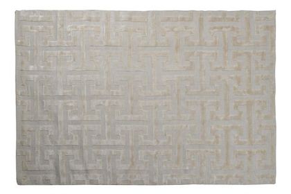 Ковер из вискозы 200x300 Garda Decor Maroc Oyester серебристый