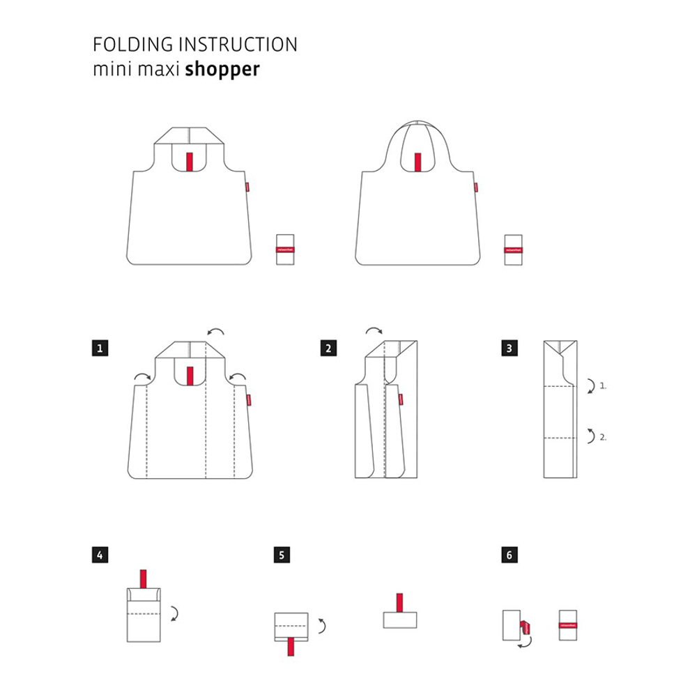 Сумка складная mini maxi shopper azure dots