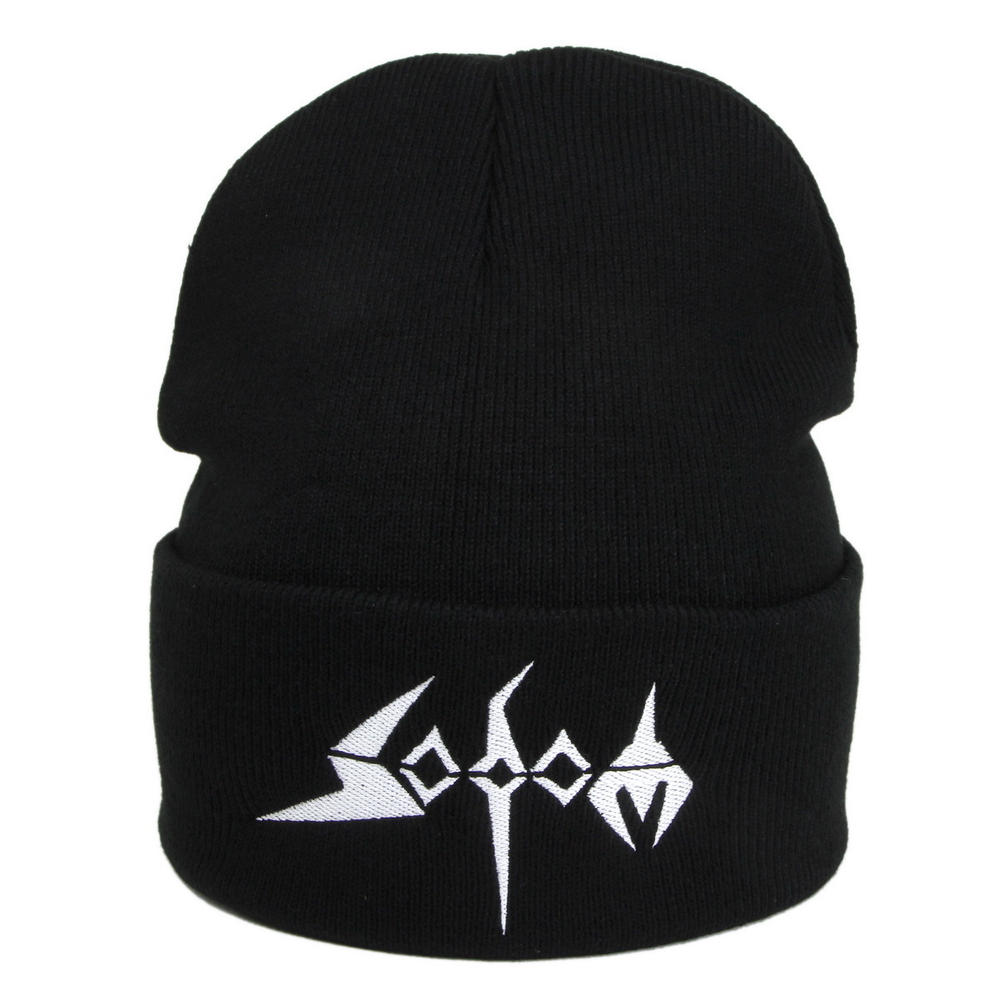 Зимняя шапка с вышивкой группы Sodom