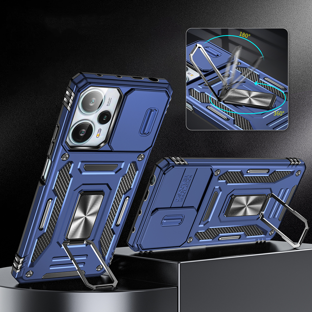 Чехол Safe Case с кольцом и защитой камеры для Xiaomi Poco X5 5G