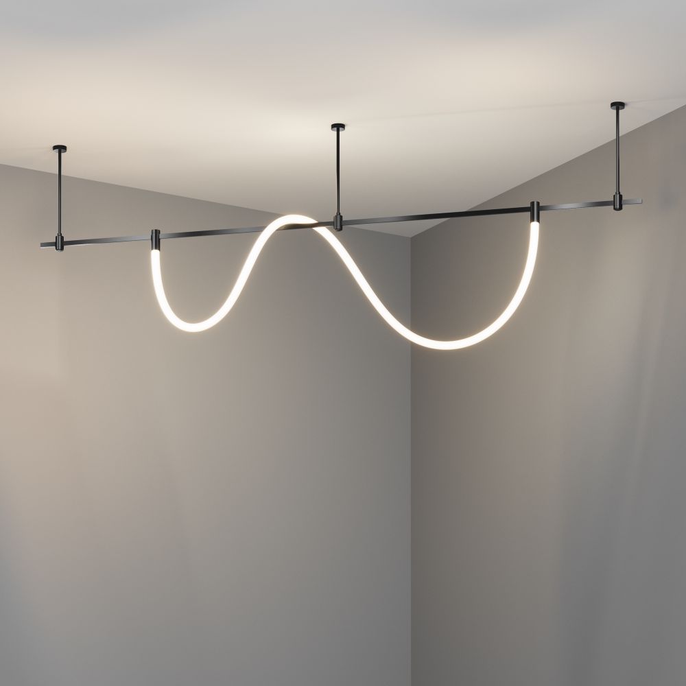 Трековый однофазный магнитный светодиодный светильник Maytoni Flarity   TR154-1-27W4K-B