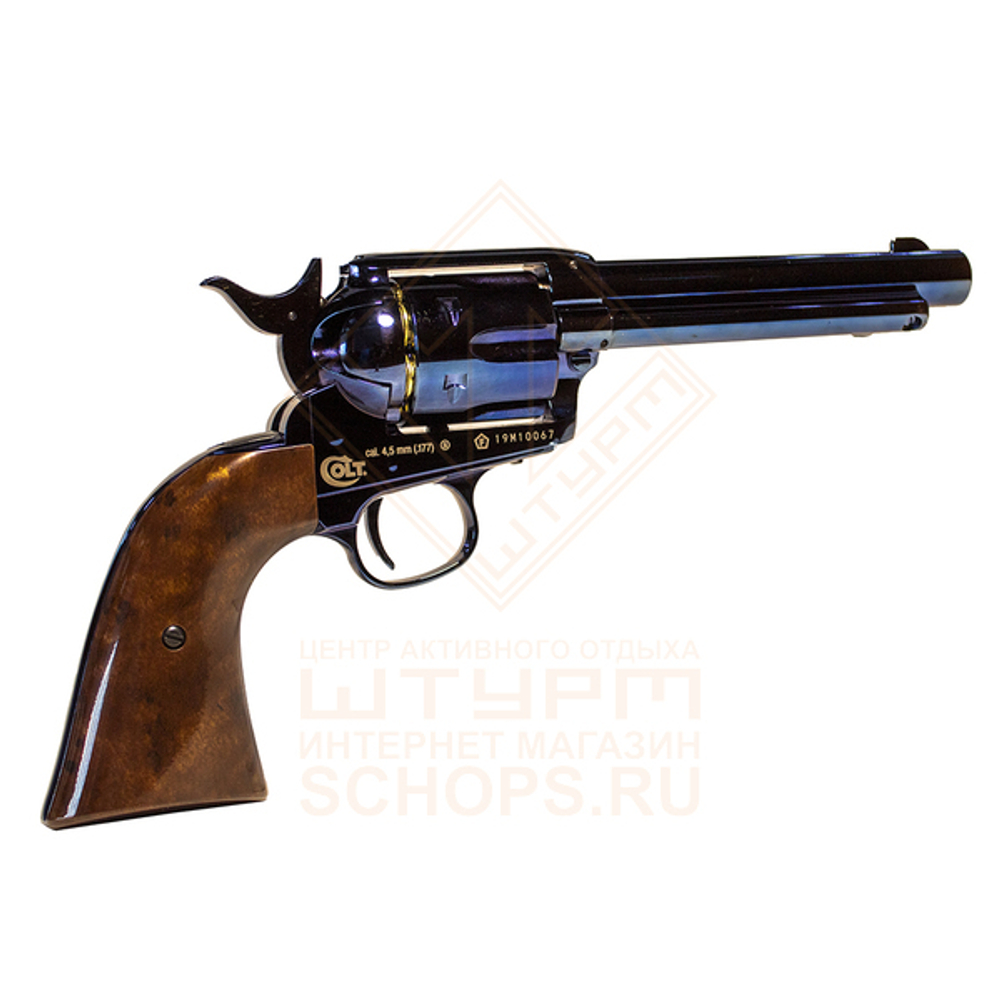 Револьвер пневматический Umarex Colt SAA 45 BB, Blued