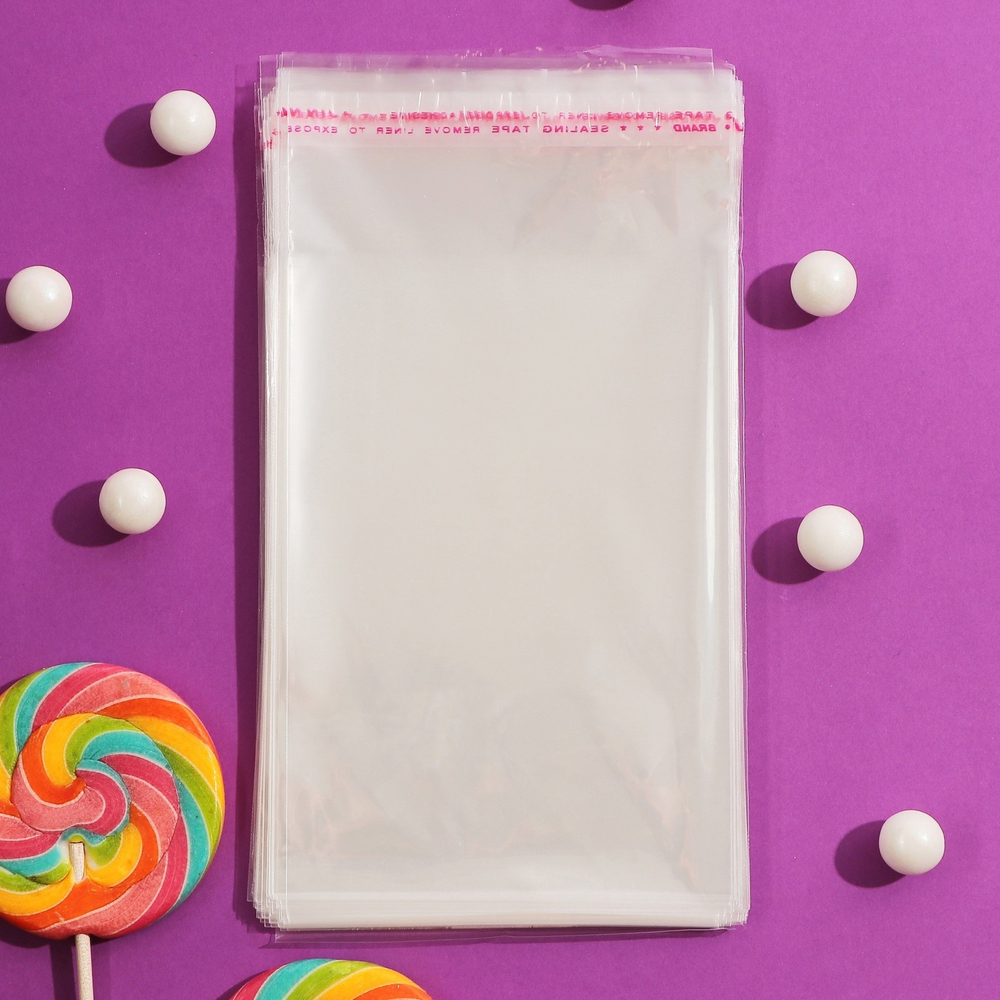 Пакет для пряников с клеевой полосой (10х15)  100 шт.