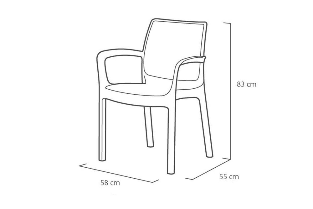 Стул Bali Mono, капучино