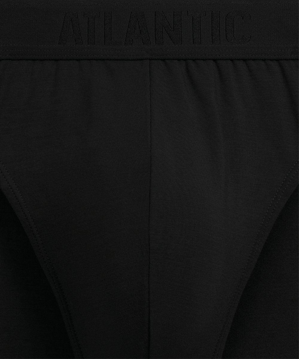 Мужские трусы слипы спорт Atlantic, 1 шт. в уп., микромодал, черные, MP-1590