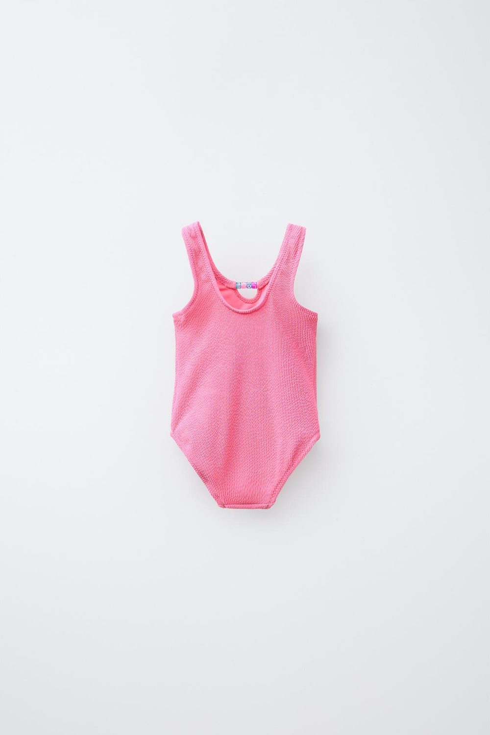 ZARA КУПАЛЬНИК С БУСИНАМИ, ЦВЕТ ФУКСИИ