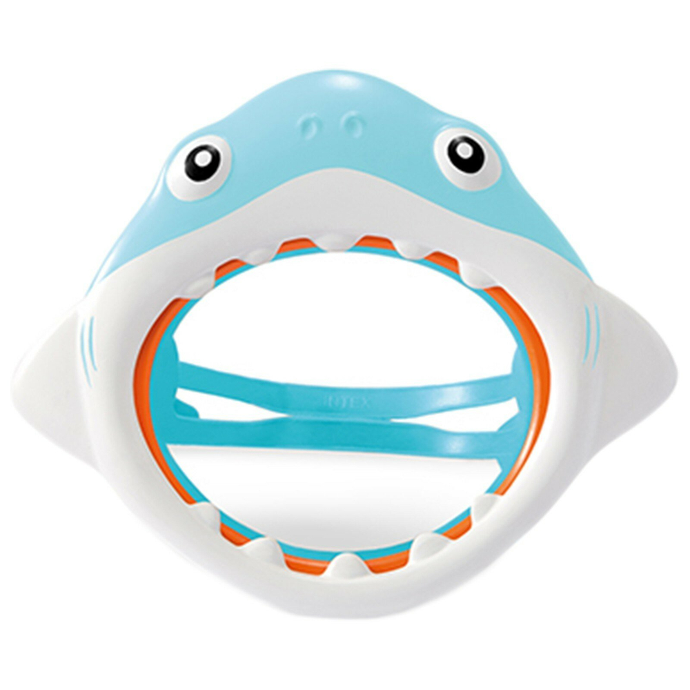Маска для плавания детская Intex 55915 Fun Masks Краб / Очки маска для ныряния Крабик в бассейн и море Интекс 3-8 лет