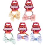 Резинки для волос детские 2шт «МЯТНЫЙ БУМ», бусинки, микс 5 цветов, d-5.5см (Кокетка)