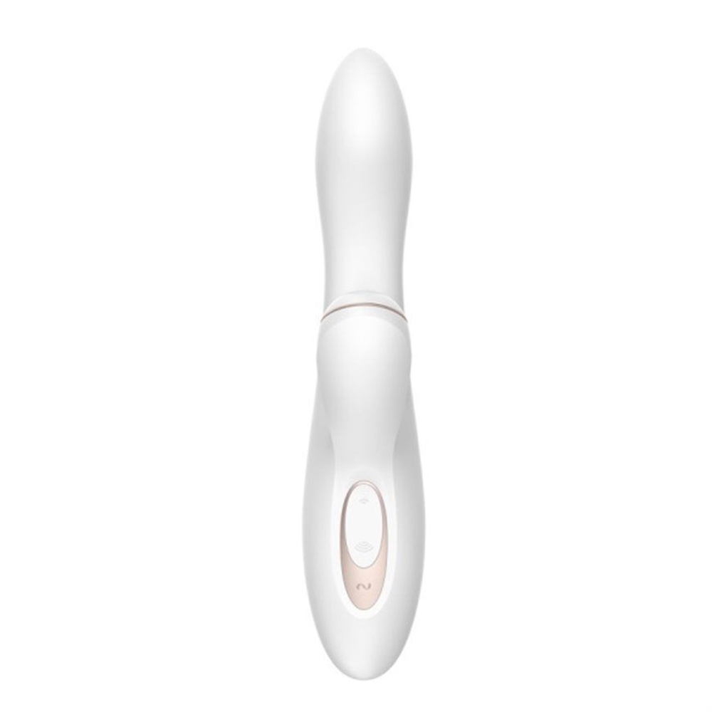 Вибромассажер с вакуумно-волновой клиторальной стимуляцией Satisfyer Pro + G-Spot - 22 см. (Цвет: белый)