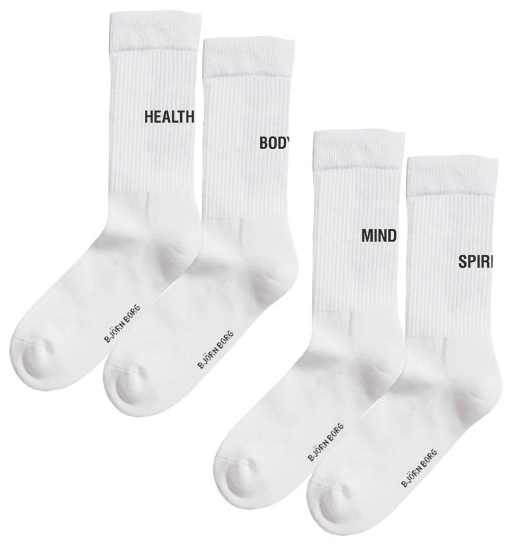 Теннисные носки Björn Borg Crew Socks 2P - разноцветный